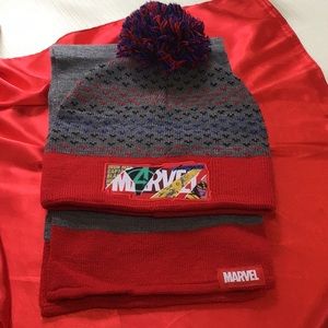 Marvel winter toque and matching scarf
